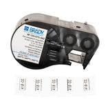 Brady Corporation M-125-075-342 | Label Maker Cartridge, Black/White, Dimension (Inches): 0.235 W x 0.75 H in