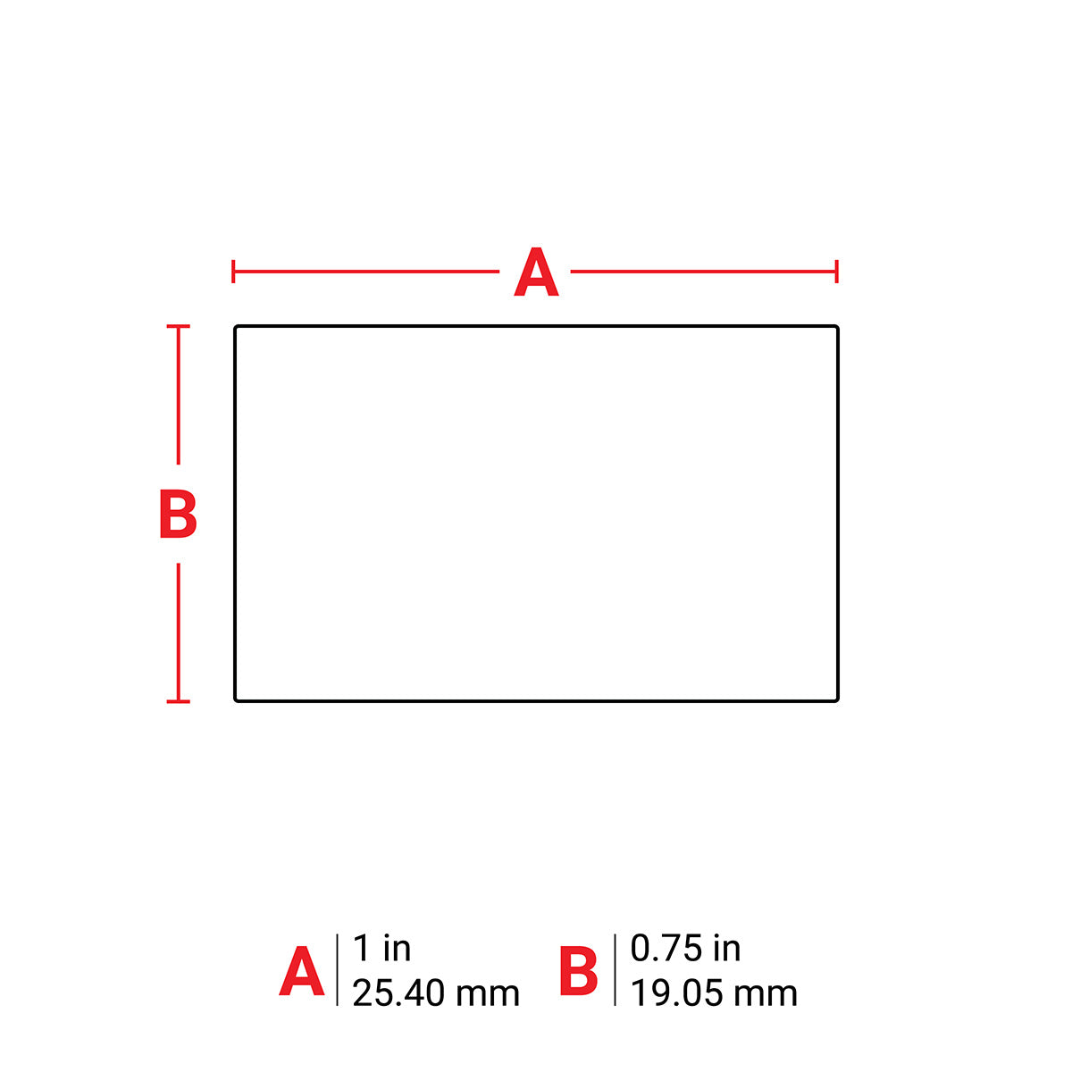 Brady Corporation M21-18-423 | M21 Series Pre-Sized Harsh-Environment Polyester Labels 0.75 In H X 1 In W Bk/Wh