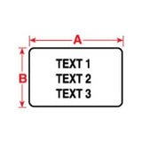 Brady Corporation PTL-7-430 | Asset Tracking Labels, Clear Polyester, .5 in. H x .5 in. W, 500 labels