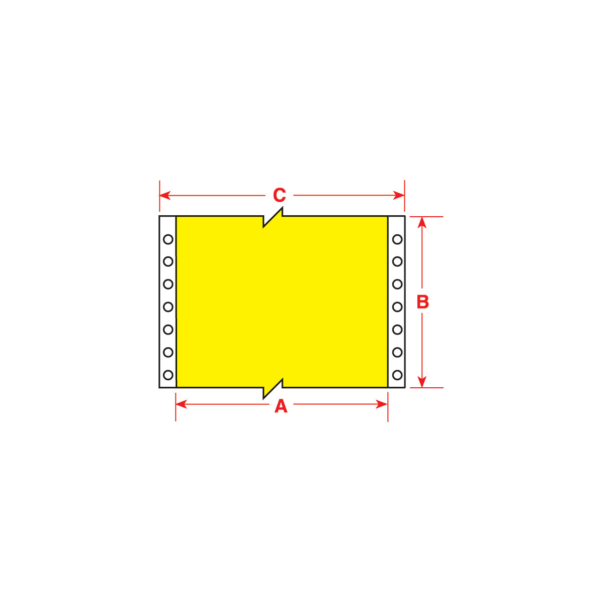 Brady Corporation RCM-637-1.5-YL | Dot Matrix Printable Labels 1.500" W X 100’ H Pvf 1/Rl