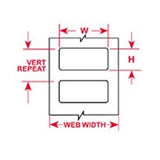 Brady Corporation THT-16-423-2.5 | THT Series, Barcode and Solar Panel Label, Polyester, Gloss Finish, Rectangle, White, 0.25 H x 3 W in.