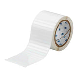 Brady Corporation THT-16-423-2.5 | THT Series, Barcode and Solar Panel Label, Polyester, Gloss Finish, Rectangle, White, 0.25 H x 3 W in.