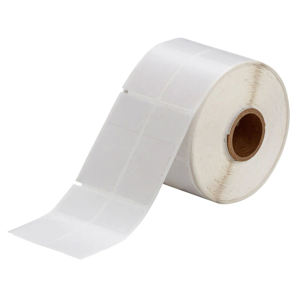 Brady Corporation THT-75-427-1.5-SC | Small Core Self-laminating Labels, Vinyl, Matte, Rectangle, White, 2.25 H x 1 W in.