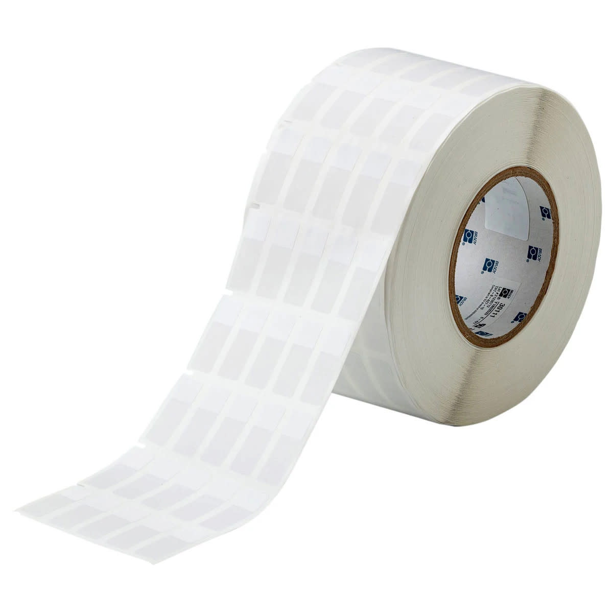 Brady Corporation THT-8-427-10 | Printer Labels, Vinyl, Clear/White, 1.437 in L, 12.7 mm W
