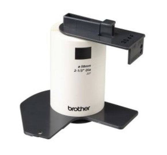 Brother Mobile Solutions DK1207 | Die-Cut Labels for CD/DVD, 2.2 in. Diameter, White, 100/Roll
