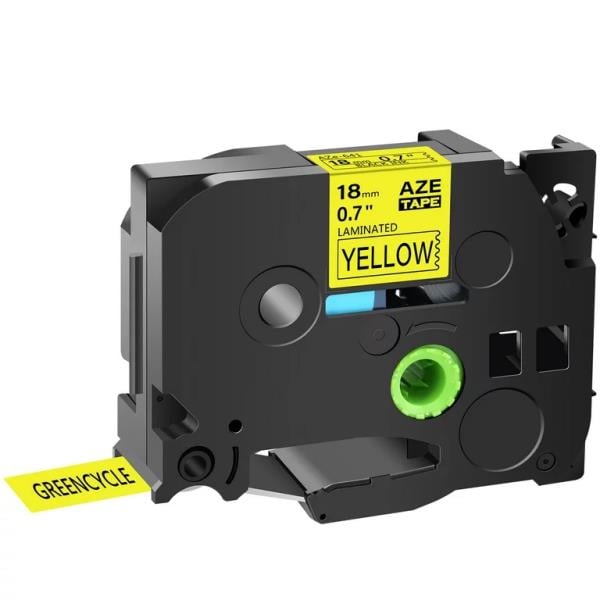 Brother Mobile Solutions TZ-641 | Label Tape, Black on Yellow, 18 mm