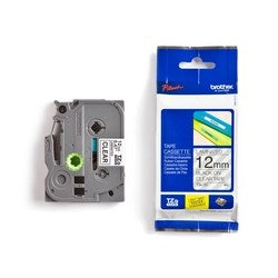 Brother Mobile Solutions TZE131 | Black on Clear 12 mm Tape for P-touch, 8 m