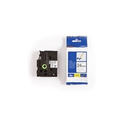 Brother Mobile Solutions TZEFX251 | Black on White Flexible ID 24 mm Tape, 8 m