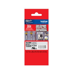 Brother Mobile Solutions TZES941 | Black on Matte Silver 18 mm Tape with Extra Strength Adhesive, 8 m