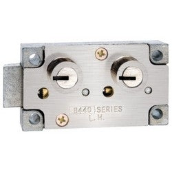 Bullseye Sd Locks B440-NI-980-LH | Miles Osborne X4 Group Left Hand, Double Little Nose, 980 Guard Stack, 1/2" Nose Height, Nickel