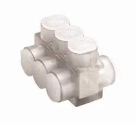 Burndy BIBD2/08 | 2-Sided 8-Conductor Clear Insulated Multi-Tap Connector