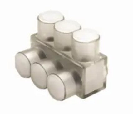 Burndy BIBS25010 | 1-Sided, 10-Conductor, Clear Insulated Multi-Tap Connector