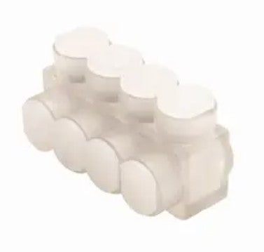 Burndy BIBS44 | 1-Sided, 4-Conductor, Clear Insulated Multi-Tap Connector