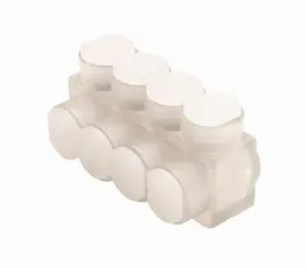Burndy BIBS6005 | 1-Sided, 5-Conductor, Dual-Rated Al/Cu, Clear Insulated Multi-Tap Connector