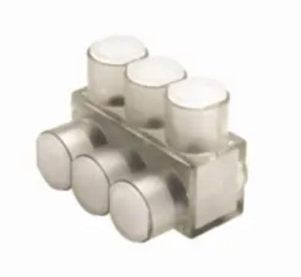 Burndy BIBS6008 | 1-Sided, 8-Conductor, Dual-Rated Al/Cu, Clear Insulated Multi-Tap Connector