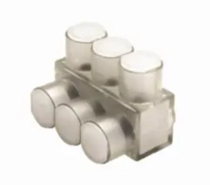 Burndy BIBS75010 | 1-Sided, 10-Conductor, Clear Insulated Multi-Tap Connector