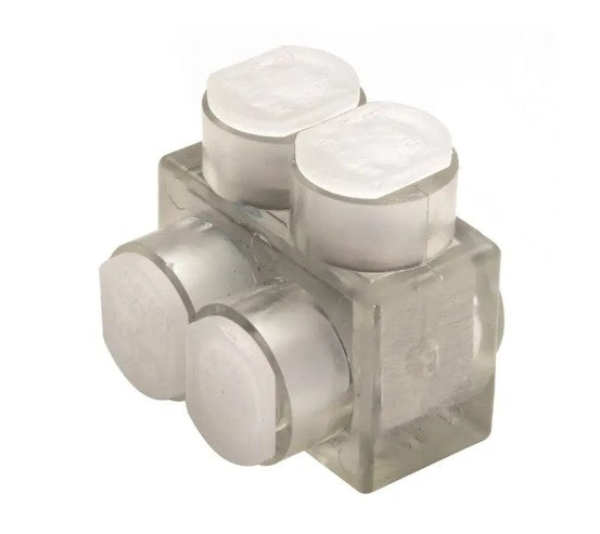 Burndy BIT2/0 | Single-Sided, 2-Conductor, 2/0 AWG, Clear Insulated Multi-Tap Connector