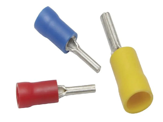 Burndy PTV18 | Vinyl Pin Terminal, 22-18 AWG