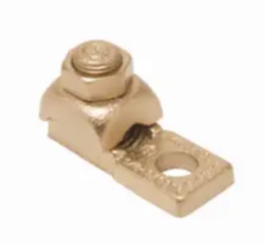 Burndy QA28B | Heavy-Duty Copper Terminal, 1-Hole