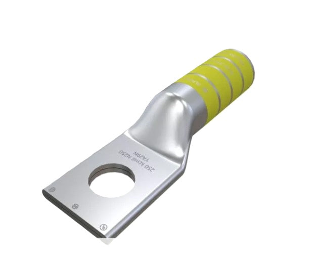 Burndy YA29N | 250 kcmil Code / 250 Navy Copper Compression Terminal, 1-Hole, Long Barrel, No Skive
