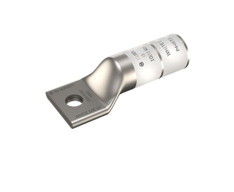Burndy YA44N | Copper Compression Terminal, 1000 kcmil, 1-Hole, 1/2 in. Stud, Long Barrel
