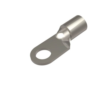 Burndy YAD4CM5E10 | Uninsulated Ring Terminal, 4 AWG, 1-Hole, #10 Stud