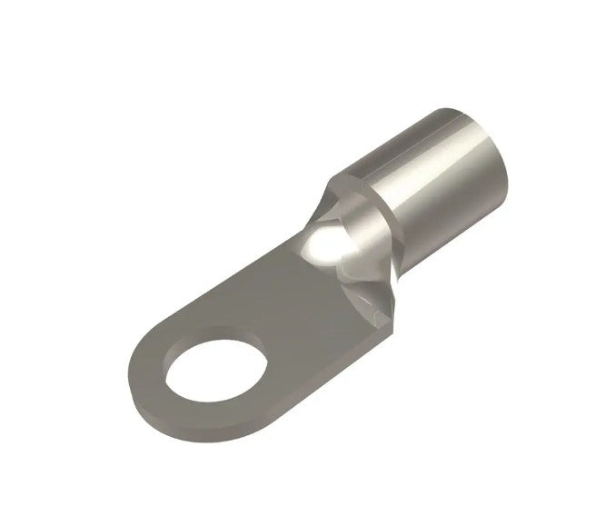 Burndy YAD6CM10E38 | Uninsulated Ring Terminal, 6 AWG, 1-Hole, 3/8 in. Stud
