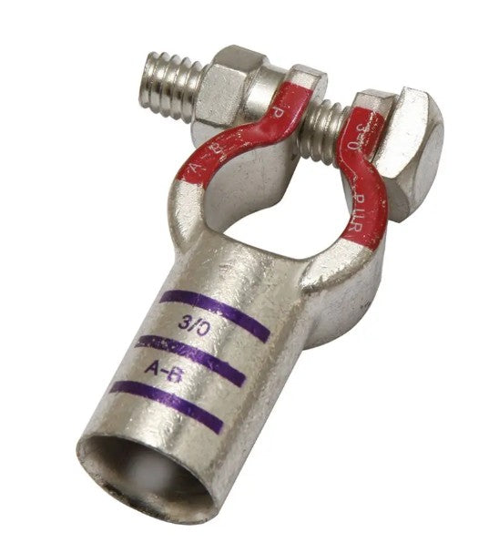 Burndy YAEBAS27PTN | Straight Battery Post Terminal, 3/0 AWG, Positive