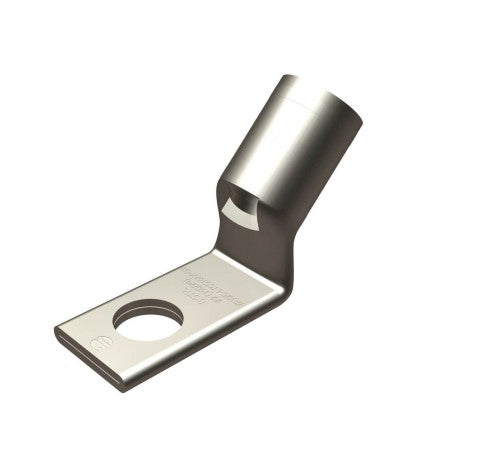 Burndy YAV1CLTC38FX45 | Copper Compression Terminal, 1-Hole, 3/8 in. Stud, Standard Barrel, 45°