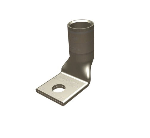 Burndy YAV26LTC12FX90 | Copper Compression Terminal, 2/0 AWG, 1-Hole, 1/2 in. Stud, Standard Barrel, 90°