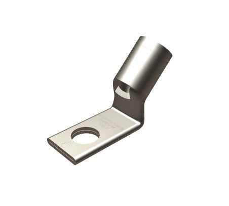 Burndy YAV26LTC38FX45 | Copper Compression Terminal, 1-Hole, 3/8 in. Stud, Standard Barrel, 45°
