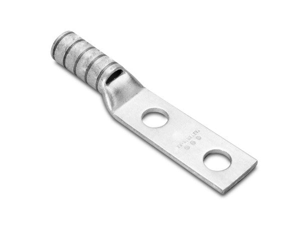 Burndy YAV2CL2TC14E2FX | Copper Compression Terminal, 1/4 in. Stud, 3/4 in. Spacing, Standard Barrel