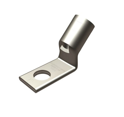Burndy YAV6CLTC10FX45 | Copper Compression Terminal, 1-Hole, #10 Stud, Standard Barrel, 45°