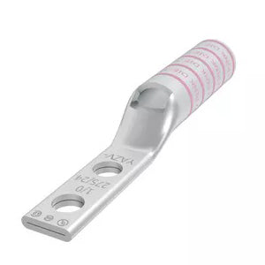 Burndy YAZV252NT14FX | Compression Lug, Standard, Copper, 1/0 AWG, 1/0 AWG, Code/Flex, 12, Copper, 2 Hole
