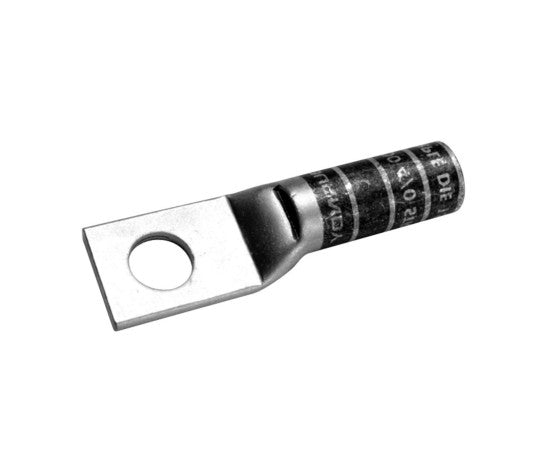 Burndy YAZV2CTC12FX | Copper Compression Terminal, 1-Hole, 1/2 in. Stud, Long Barrel