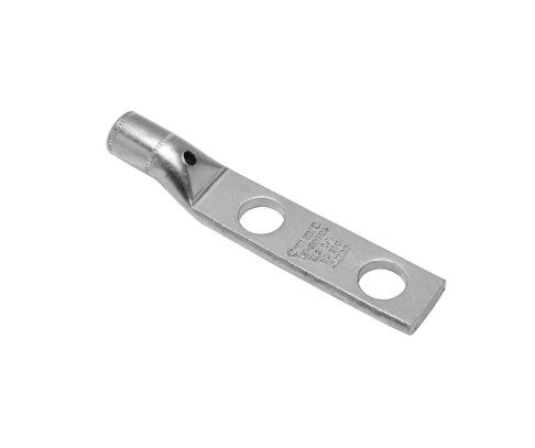 Burndy YGHA262NTNNP | Compression Ground Lug, 2/0 AWG Copper, 2-Hole NEMA Pad, Tin Plated