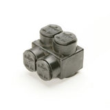 Burndy 1PL42 | 26003173 | Unitap, Multiple Tap, 2 Port, Aluminum, Insulated, Black, 14 SOL, 4 STR