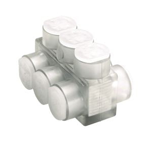 Burndy BIBD2/06 | 25018663 | Multi-Tap Connector, CU/AL, 14 to 2/0 AWG, 600 V