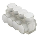 Burndy BIBS2/04 | 25018654 | Unitap, Multiple Tap, 4 Port, Aluminum, Insulated, Clear, 14 SOL, 2/0 STR