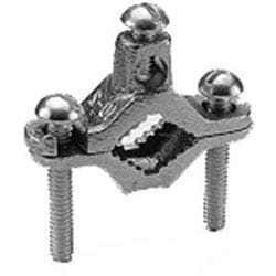 Burndy C22 | 25004365 | Ground Clamp, (1) Cable Parallel to Pipe, Bronze with Steel Hardware, 1-1/4 to 2 Inch IPS