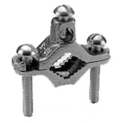 Burndy C5 | 25004364 | Ground Clamp, (1) Cable Parallel to Pipe, Bronze with Steel Hardware, 1/2 to 1 Inch IPS