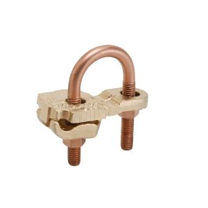 Burndy GAR3906BU | 261006 | Ground Clamp, (1) Cable Parallel or 90-Degree to Pipe, Copper Alloy, 6 Inch IPS
