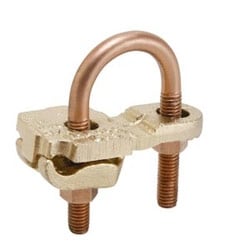 Burndy GAR3905BU | 261005 | Ground Clamp, (1) Cable Parallel or 90-Degree to Pipe, Copper Alloy, 4 to 5 Inch IPS