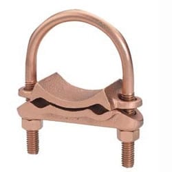 Burndy GD1829 | 264214 | Ground Clamp, (2) Cable Parallel to Pipe, Copper Alloy, 2 Inch IPS