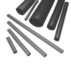 Burndy HSB34H48PF5 | 25017547 | Heavy Wall Heat Shrink Tubing Black Polyolefin, 4 Feet