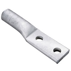 Burndy YA26A3 | 534322 | Hylug, Lug, Compression, Aluminum, 1/2 Inch, 2 Holes, 2/0 AWG, Olive