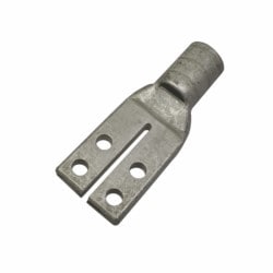 Burndy YA26L4TCG1 | 25003255 | 4 Holes Lug Standard Barrel 2/0 Split Pad 1/4 Inch Stud 5/8 Inch CTR ROHS