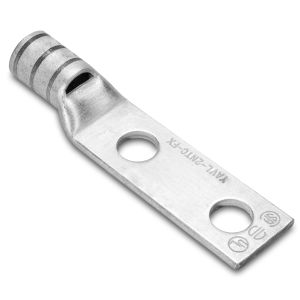 Burndy YA31L2TC38FX | 50242A | Hylug, Lug, Compression, Copper, 3/8 Inch, 2 Holes, White