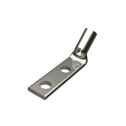 Burndy YA44L2NT38FX45 | 510255 | Copper Compression Terminal, 2 Hole with Inspection Window, Standard Barrel