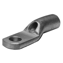 Burndy YAV18 | 603245 | Copper Compression Lug, Ring Tongue, 1 Hole with Inspection Hole, 0.3-1.2 mm, 5 Stud, Short Barrel, Tin Plated